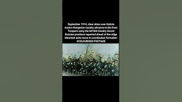 Oostenrijks-Hongaarse cavalerie trekt naar Rawa met M1904 cavaleriezwaarden 1914