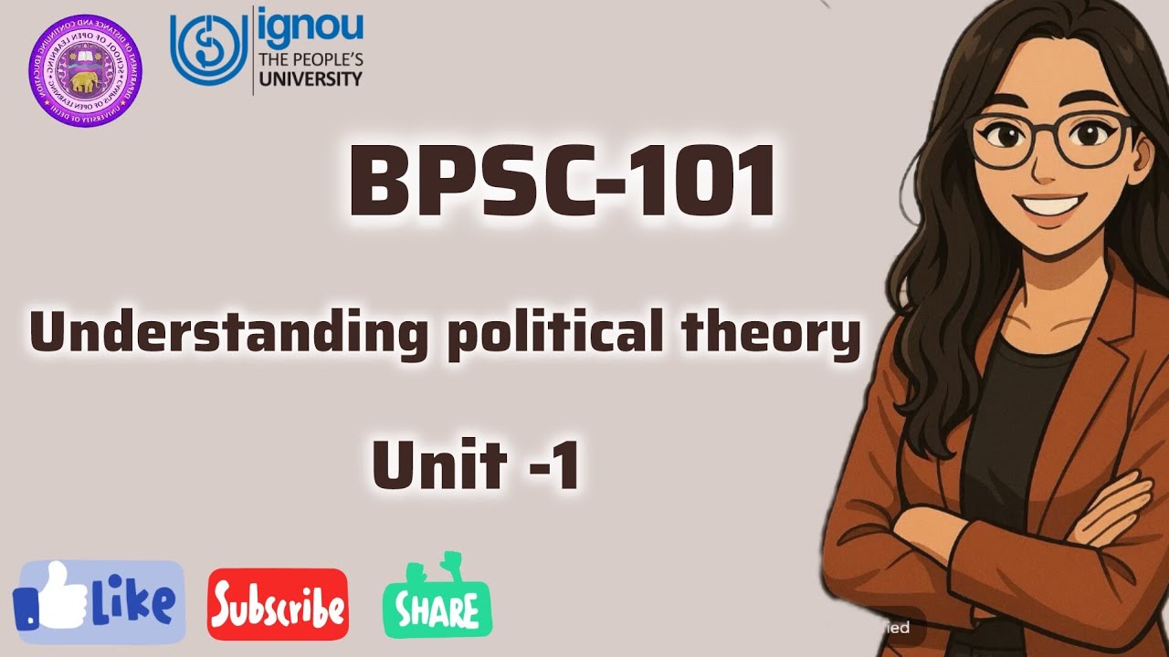 Understanding political theory |unit-1| sem1|1st year| BA political ...