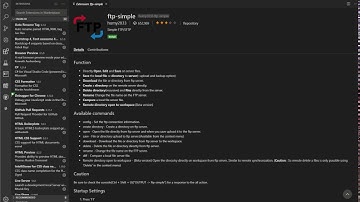 VSCode Setup - Setting up FTP Simple Part 1