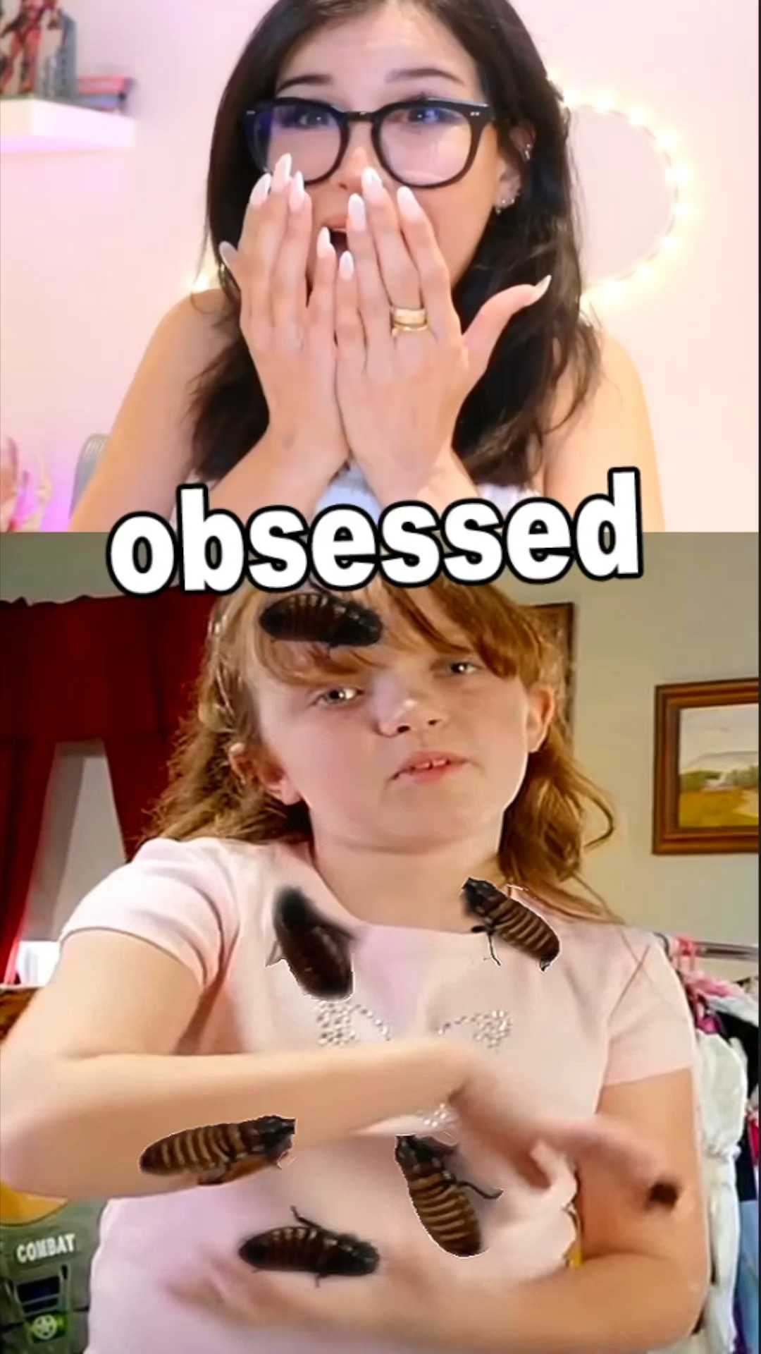 this girl is obsessed with... cockroaches