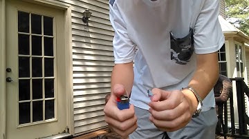 Burning silly string