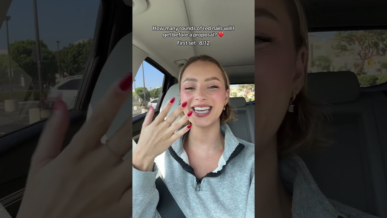 Red Nail Theory Works If You Always Have Nails Ty For Putting Up With Me Lol Proposal
