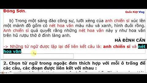 Luyện từ và câu lớp 5 tuần 25 Liên kết các câu trong bài bằng cách lặp từ ngữ Trang 71, 72 1