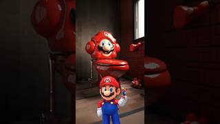 Mario transforms into a toilet 🚽 #mario #mariobros #supermario