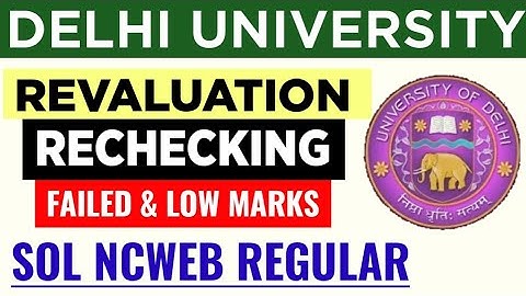 DU Revaluation & Rechecking Process Explain 2025 | SOL Revaluation/Rechecking Procedure 2025