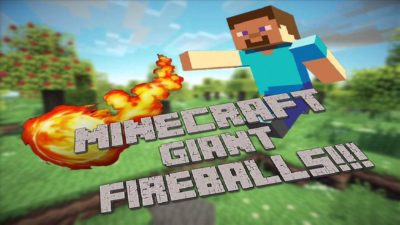 Minecraft: How to summon giant fireballs - YouTube