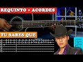 Tutorial | Tu sabes que | Ariel Camacho y los plebes del rancho | Requinto | Acordes | TABS