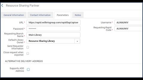 Resource Sharing part 3 of 4. Alma resource Sharing for Broker Rapid ILL  Configuration and Workflow