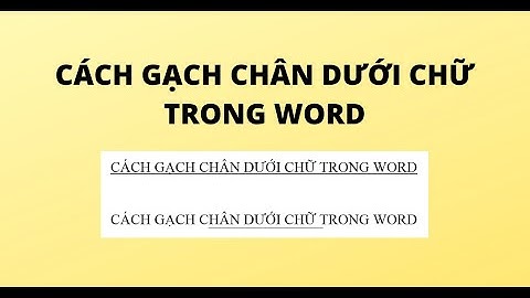 Hướng dẫn gạch ngang chữ trong word Informational