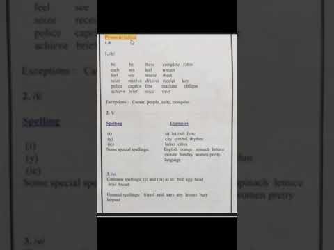 شرح موضوع اللفظ Pronunciation في فقرة 1 8 من ملخص اليونت الاول لقسم الصناعة المرحلة الثانية