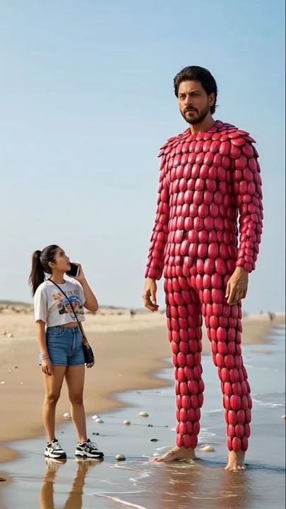 Shahrukh Khan covered in millions of pink beetles saved by farmer #animals #man #treatment