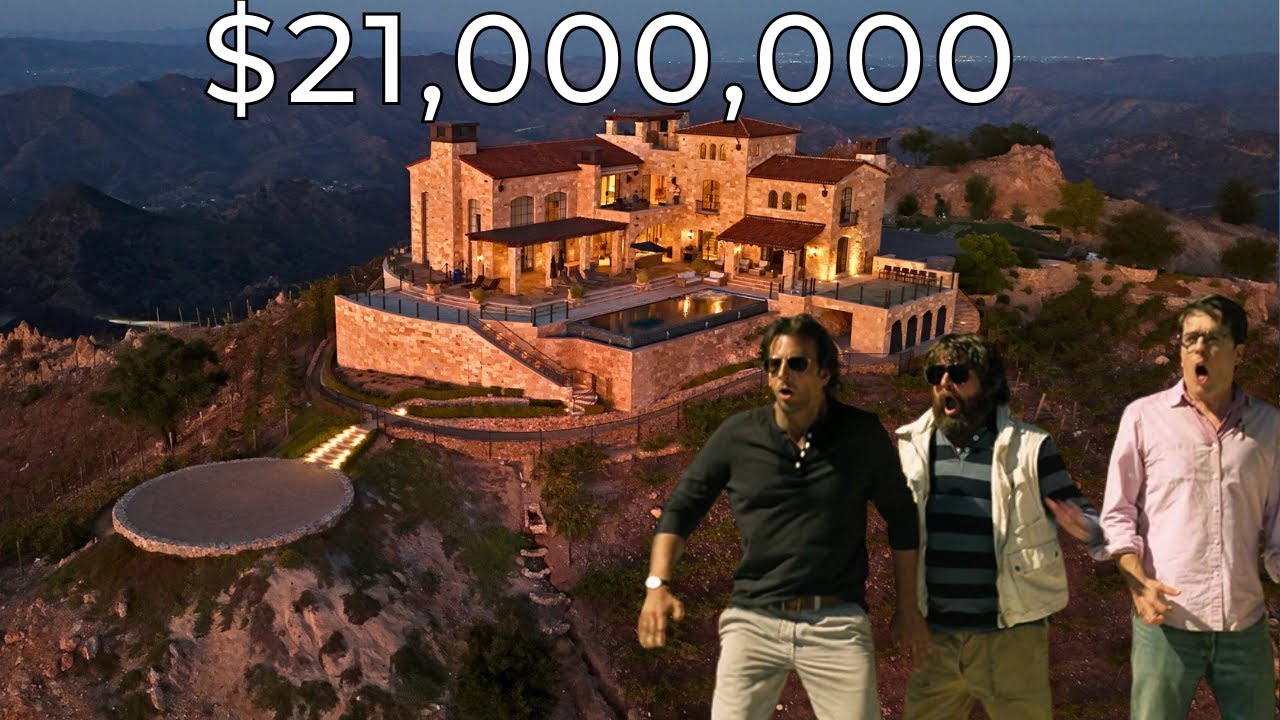 Экскурсия по культовому особняку «Мальчишник в Вегасе 3» стоимостью 21 000 000 долларов с пятиакр...