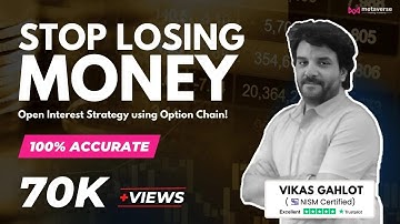 Stop losing money! 100% Accurate & Simple Open Interest Strategy using GoCharting Option Chain!