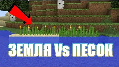 ГДЕ ТРОСТНИК РАСТЁТ БЫСТРЕЕ MINECRAFT?! ЗЕМЛЯ Vs ПЕСОК!