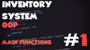 Inventory System OOP | Roblox Tutorial |  Part1