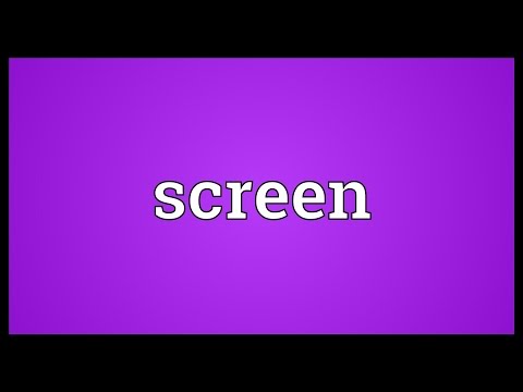 Screen Meaning