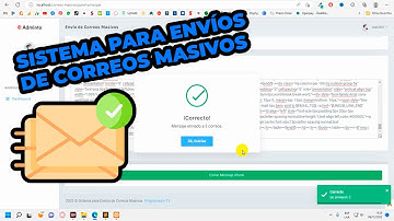 SISTEMA para ENVÍOS de CORREOS MASIVOS | Envía Mensajes a Varios Correos AUTOMÁTICAMENTE