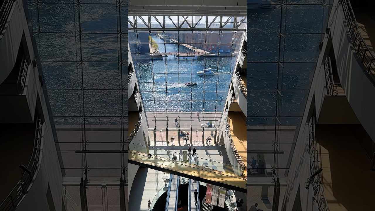 Discovering The Royal Library in Copenhagen: A Modern Marvel 🌍 #shorts #RoyalLibrary