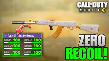 This NEW "0 RECOIL" TYPE 63 Gunsmith Attachments! it BREAKS in Season 9 CODM (Type 63 Best Loadout)