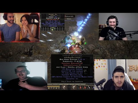 D2R CLIPS #14 - TWO GRIFFON'S DROP ON STREAM, EXPENSIVE RUNEWORD FAIL, ATTACK SPEED BUG = NEW META??