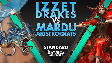 Izzet Drakes vs Mardu Aristocrats | Ravnica Allegiance Standard Gameplay | Magic Arena