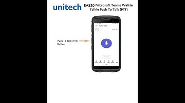 Unitech EA520 - Microsoft Teams Walkie Talkie Push To Talk.