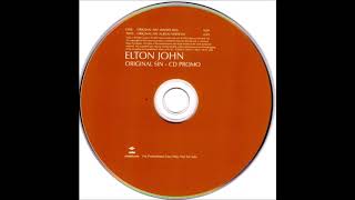 Elton John Original Sin (radio mix) promo CD