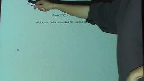 Wiimote Whiteboard [MAC]: Calibrate