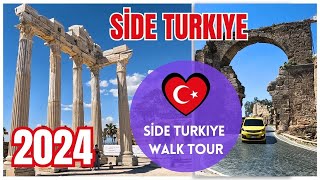 Living in the middle of ancient heritages! Side, Antalya, Turkiye 2024. #walkturkey #turkeyholiday