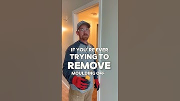 Do this when you remove moulding! #deconstruction #construction #demolition #building #tools
