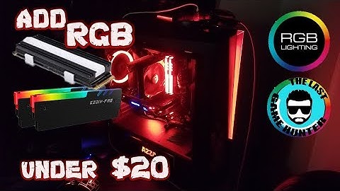 RGB M.2 Cooler and Memory Cooler Mod!  Amazon Under $20.00!
