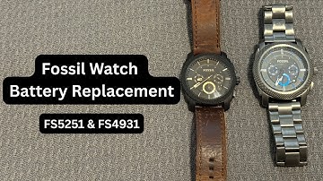 How to Replace a Fossil Watch Battery (FS5251 & FS4931 Step-by-Step)