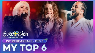 Eurovision 2024: 1st Rehearsals | Automatic Qualifiers - My Top 6 (Big 5 + 🇸🇪)