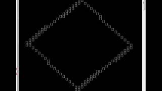Rotating Square in console program C++