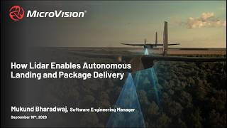 MicroVision x AUVSI - Webinar: How Lidar Enables Autonomous Landing and Package Delivery