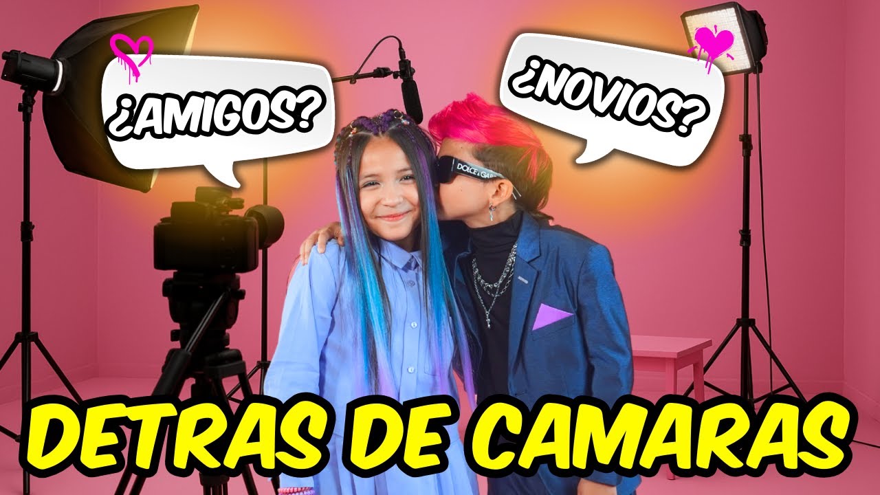 DETRAS DE CAMARAS CARITA BONITA @Junicelfamoso Y @hermanitasCARDENAS