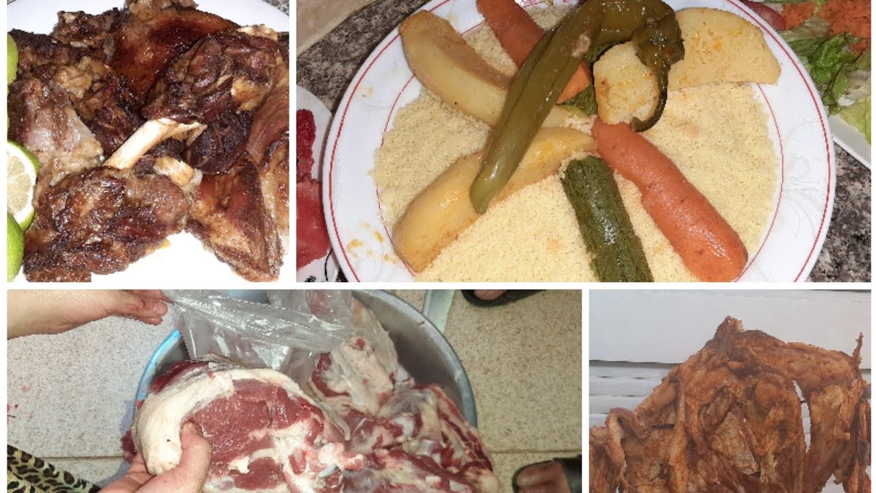 كيفاه قصيت الجزرة 👌درت لخليع 🥰بواحد تتبيلة هايلة 👍🏾بربوشة بالكتف نتاع لخروف 🐏 الله الله 🤗😍