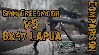 6mm Creedmoor vs 6x47 Lapua Cartridge Comparison