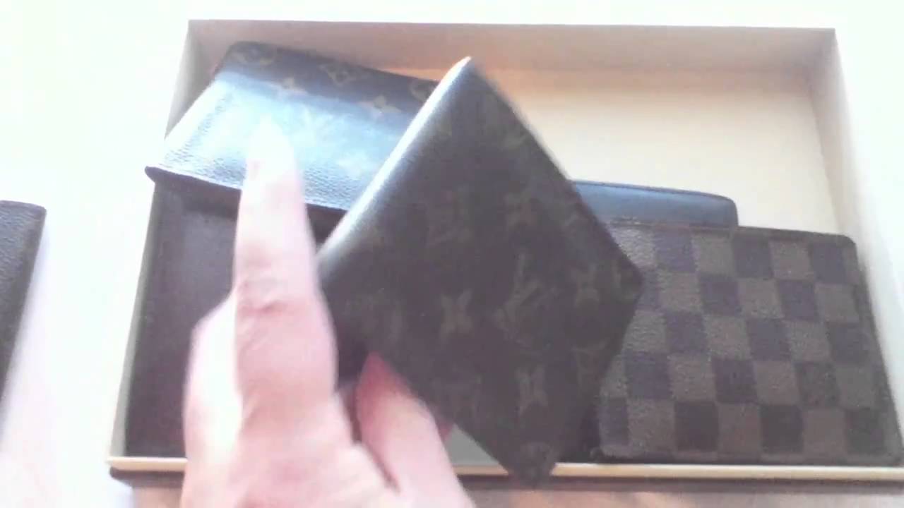 My Louis Vuitton Men Wallets Collection monogram damier taiga leather - YouTube