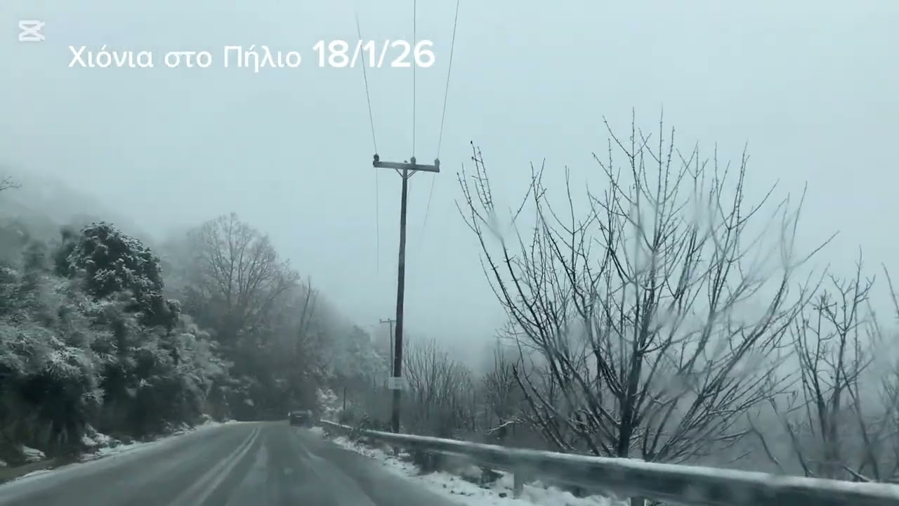 Χιόνια πάνω από την Πορταριά