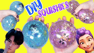 KPOP Demon Hunters DIY Squishies with Squishy Maker with Rumi and Jinu Dolls! Crafts for Kids