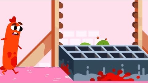 Sausage Run - Gameplay playThrough part 1 - Levels 1 - 15 (IOS Android)