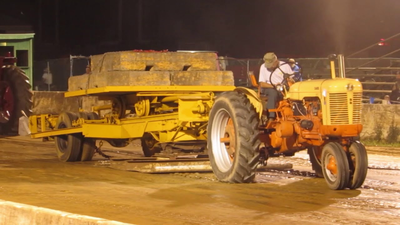 7,000 lb antique Tractor pulling Clarke county steam show YouTube