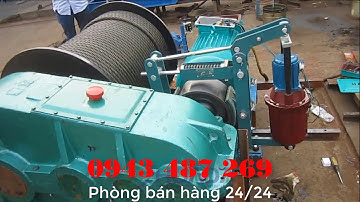 Tời Kéo Mặt Đất 10 Tấn JM10 Tốc Độ Kéo 9m/p  Động Cơ Điện 22Kw