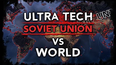 [HoI4] Ultra Tech Soviet Union vs World [WW2 AI Timelapse] Pax SSSR