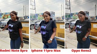 CAMERA TEST: iPHONE 11 Pro Max vs Redmi Note 8 pro vs Oppo Reno 2 /Tech overwatch screenshot 5