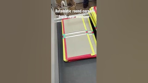 Automatic round corner hardcover machine