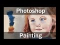 Photoshop Painting Demonstration: Watercolor Portrait