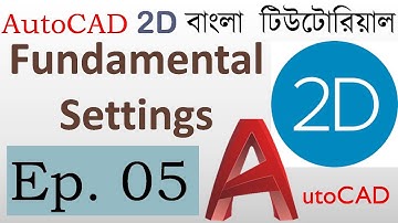 #5. AutoCAD Bangla Tutorial (Part-5) | How to Change Background Color & Cursor (Size & Color)