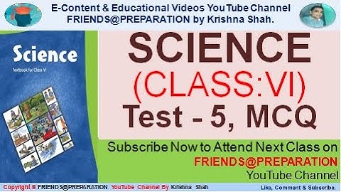 T5 Separation of Substances  MCQ By KrishnaShah Class6  Science GenralScience ClassVI  GreenOlympiad